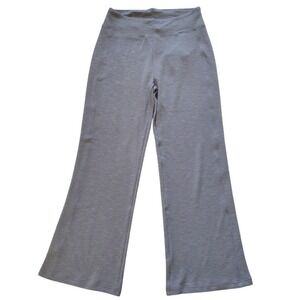 PrAna Pants Woman Large Heather Grey Sunrise Wide Leg Hidden Pocket Stretch